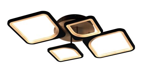 Люстра потолочная светодиодная с музыкальной колонкой и RGB подсветкой для спальни и гостиной VALESO YZD1267 Ч