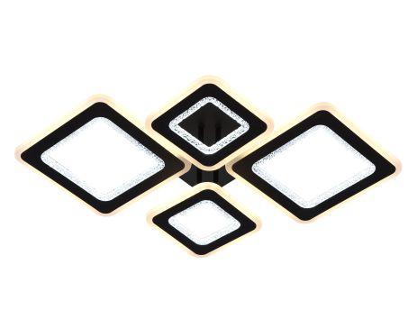 Люстра потолочная светодиодная с музыкальной колонкой и RGB подсветкой VALESO YZD1275 Черный