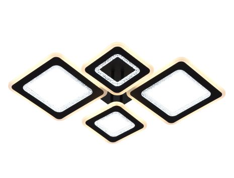 Люстра потолочная светодиодная с музыкальной колонкой и RGB подсветкой VALESO YZD1275 Черный