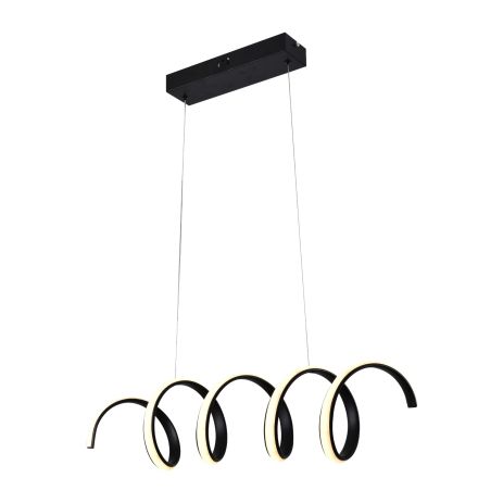 Світлодіодна люстра підвісна Sirius LCD3055 BK чорна