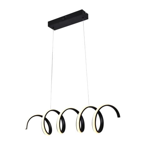 Люстра подвесная светодиодная Sirius LCD3055 BK черная Люстра подвесная светодиодная Sirius LCD3055 BK черная