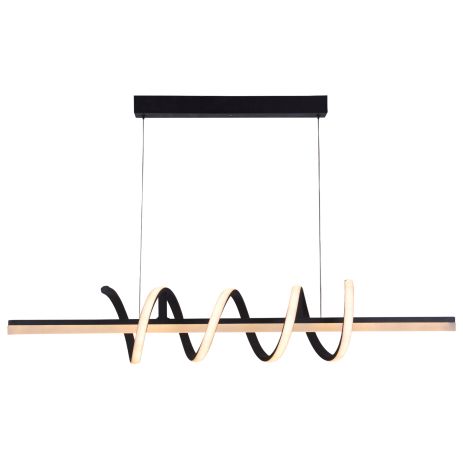 Підвісна люстра чорна акрилова світлодіодна Sirius LCD3087 BK