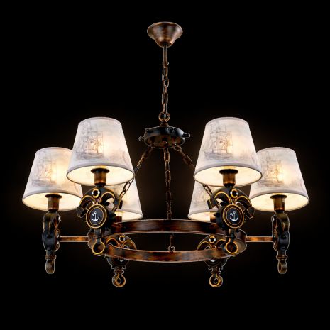 Класична люстра Sirius YG 18233-6P з 6 плафонами