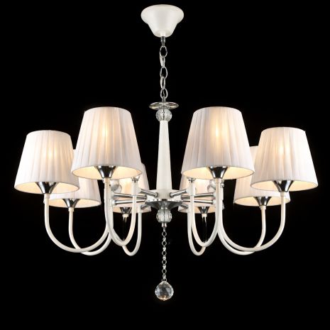 Люстра класична Sirius B NH5263/8 WT+CR для вітальні