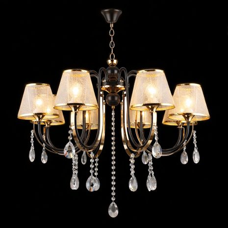 Класична люстра для вітальні Sirius B NH5269/8 COFFEE+FGD