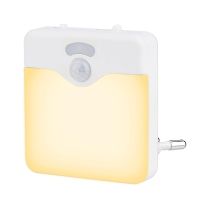 LED светильник "Квадрат" в розетку Тёплый свет, автоматический датчик движения, 3 режима с регулируемой яркостью (NL2101-NL5006) White
