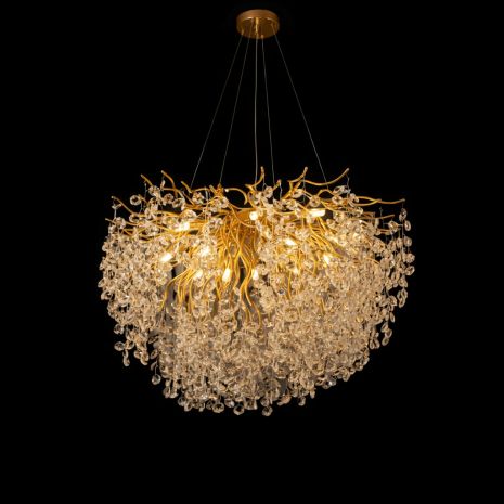 Хрустальная классическая люстра Sirius в золотом исполнении WM-7020/800