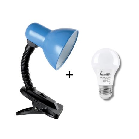 Настольная лампа Sirius TY 1108B (с прищепкой, голубая, на одну лампочку)