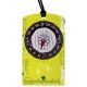Компас динамический картографический с линейкой (mm, cm, miles, km, x10 km) увеличительным стеклом водонепроницаемый 107x62mm YELLOW