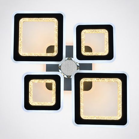 Люстра стельова світлодіодна з музичною колонкою та RGB підсвіткою VALESO YZD1275 Чорний