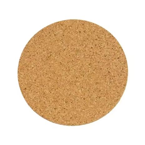 Підставки під чашку із кіркового дерева 9см комплект 10шт круглі