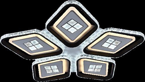 Люстра світлодіодна акрілова Sirius C7054/5B WH+BK (270W) Люстра світлодіодна акрілова Sirius C7054/5B WH+BK (270W)