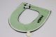 Накладка на ободок мягкого унитаза на молнии Panda 0047/green