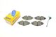 Комплект тормозных колодок SKODA OCTAVIA, SEAT LEON, VW CADDY, METELLI (2209500K)