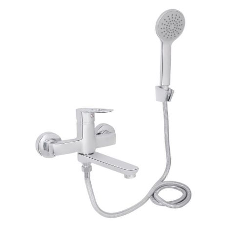 Смеситель для ванны Lidz Latwa 0061 с поворотным изливом и душевым гарнитуром (k35) Chrome LDLAT0061CRM48992