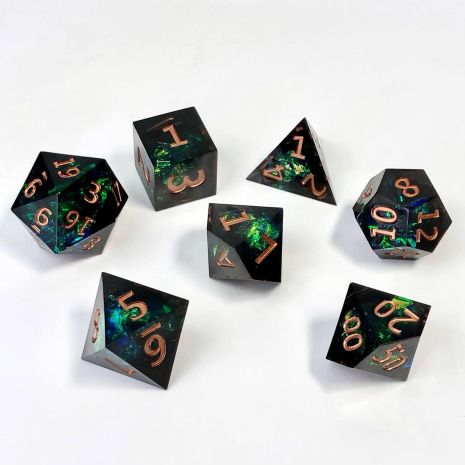 Набор кубиков для DnD настольная ролевая игра Emerald Abyss