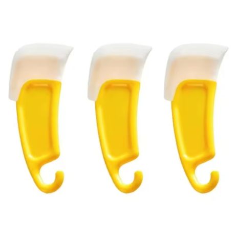 Скребок-лопатка кулинарный силиконовый (135mm) комплект 3шт. Yellow