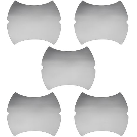 Защитная плёнка под дверные ручки автомобиля универсальная 95x85mm комплект 5шт. Transparent