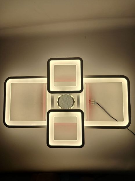 Люстра потолочная светодиодная с музыкальной колонкой и RGB подсветкой для гостиной и спальни VALESO YZD1269 Б Люстра потолочная светодиодная с музыкальной колонкой и RGB подсветкой для гостиной и спальни VALESO YZD1269 Б