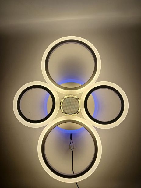 Люстра потолочная светодиодная с музыкальной колонкой и RGB подсветкой для спальни и детской VALESO YZD1270