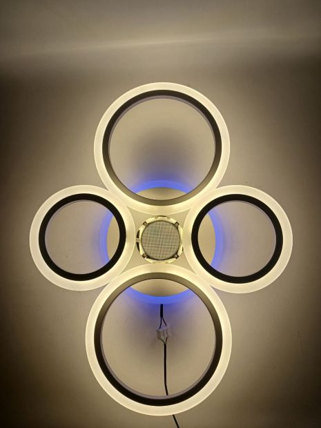 Люстра потолочная светодиодная с музыкальной колонкой и RGB подсветкой для спальни и детской VALESO YZD1270