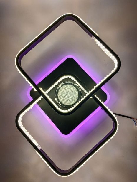 Люстра стельова світлодіодна з музичною колонкою та RGB підсвіткою для спальні та дитячої VALESO YZD1272