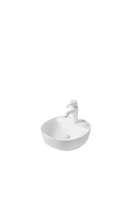 Умывальник накладной 400*400*145 VALESO A491D (фаянс, без донного клапана)