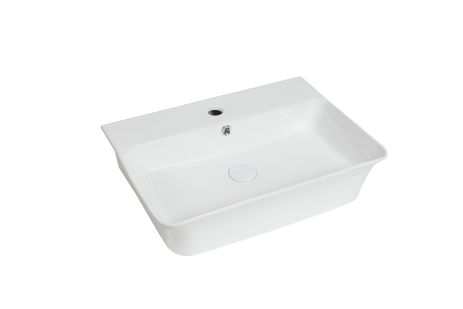 Умывальник накладной 555*410*140 VALESO A743 (фаянс, без донного клапана)