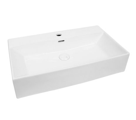 Умывальник накладной 800*415*155 VALESO A729B (фаянс, без донного клапана)