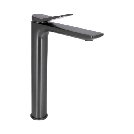 Змішувач для раковини Qtap Presto високий QTPRE269GRP45582 Gunmetal Black Змішувач для раковини Qtap Presto високий QTPRE269GRP45582 Gunmetal Black