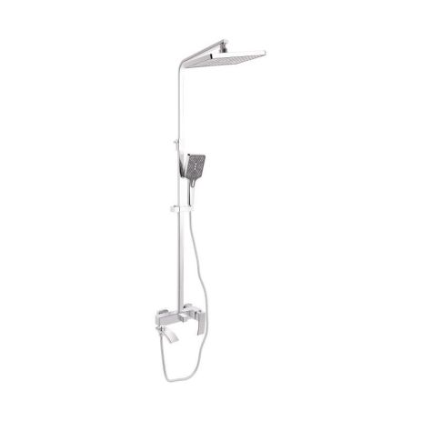 Універсальна душова система Qtap Swan Cascada для трьох споживачів (з виливом) QTSWA111CRM45566 Chrome