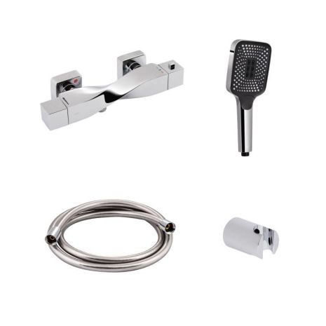 Qtap Акційний набір: Змішувач Zkrouceny QTZKR40T105C + Лейка Rucni QTRUC125CRM45954 + Шланг Hadice QTHADPVC160C + Держувач Qtap Акційний набір: Змішувач Zkrouceny QTZKR40T105C + Лейка Rucni QTRUC125CRM45954 + Шланг Hadice QTHADPVC160C + Держувач