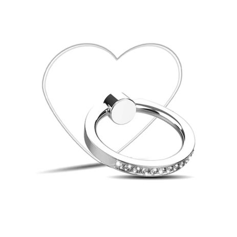 Прозорий тримач для телефона серце із стразами кристалами попсокет у формі серцякільце на палець PopSocket