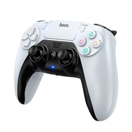 Игровой контроллер HOCO Phoenix PS4/PC wireless game controller GA1 |8h, BT4.2, 3.5mm, Trackpad, RGB| white