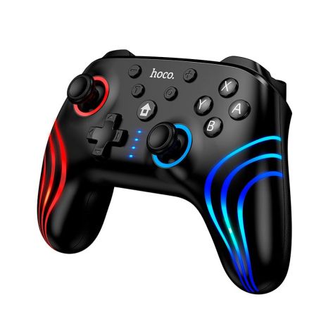 Игровой контроллер HOCO Unicorn Switch/Switch2/PC multi-function wireless game controller GA2 |8h, BT4.2, Turbo, RGB| black