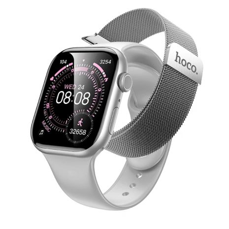 Смарт Годинник Hoco Y42 call version Milan Loop Сірий