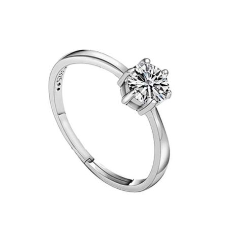 Шикарное кольцо с кристаллом цирконий обручальное кольцо регулируемое кристаллы стерл. ср