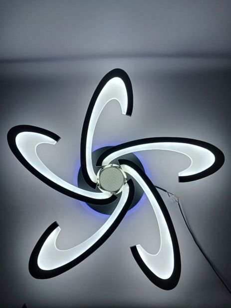 Люстра стельова світлодіодна з музичною колонкою та RGB підсвіткою для вітальні та спальні VALESO YZD1274