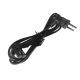 Кабель живлення 220V 150cm Black EU C7 to 2pin (16mm) кутові конектори (90 градусів) European IEC Figure 8 Кабель живлення 220V 150cm Black EU C7 to 2pin (16mm) кутові конектори (90 градусів) European IEC Figure 8