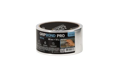 Алюмінієва Стрічка GripBond Pro Metal t 150°C 50 мм×10 м MASTERTOOL 77-1510