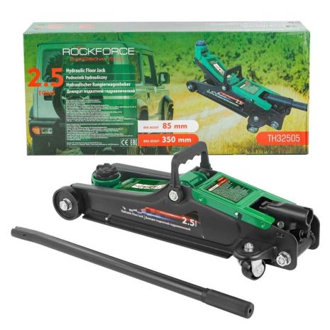 Домкрат підкатний 2.5т гідравлічний (h min 85мм, h max 350мм) ROCKFORCE RF-TH32505
