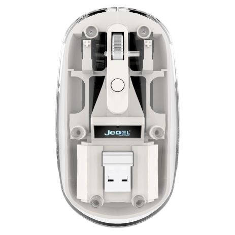 Беспроводная мышь Jedel WD131P transparent-white