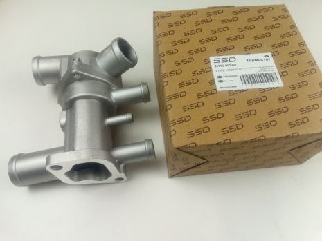 Термостат ВАЗ 2112 у зборі, SSD (21082002TST) 6-ть патрубків (21082-1306010-11)