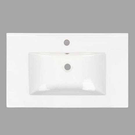 Умывальник врезной (мебельный) 710*465*170 VALESO A107 (фаянс, без донного клапана)