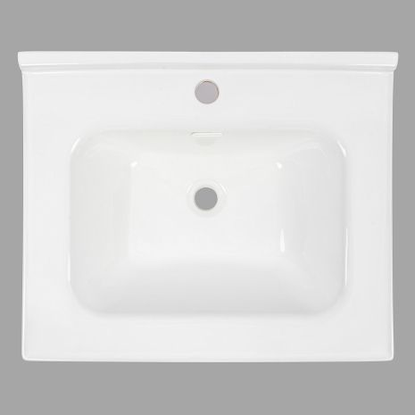 Умивальник врізний (меблевий) 600*500*110 VALESO 1170-60 (фаянс, без донного клапана)