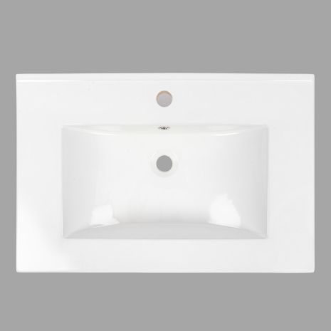 Умывальник врезной (мебельный) 710*465*170 VALESO A107A (фаянс, без донного клапана)