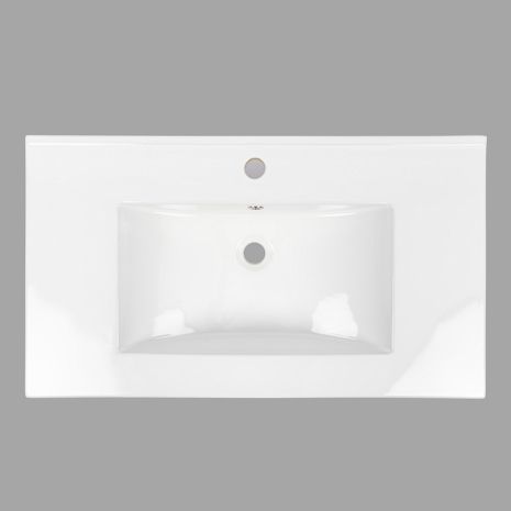 Умывальник врезной (мебельный) 810*465*170 VALESO A107C (фаянс, без донного клапана)