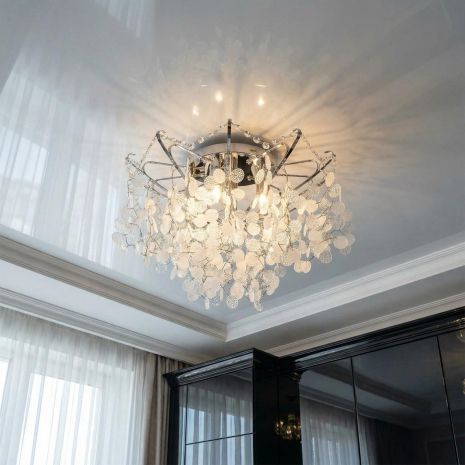 Люстра для гостиной Diasha цоколь E14 ламп 6 шт цвет Хром 9334/6HR