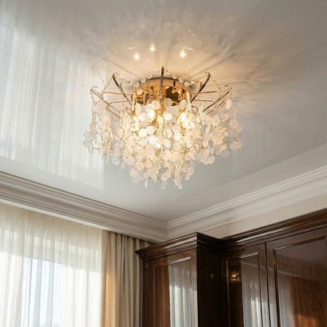 Люстра для зали Diasha цоколь E14 ламп 6 шт. колір Золото 9334/6G