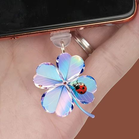 Пилозахисна заглушка для телефону Квітка із сонечком зозулькою в Type-C Порт із квіткою